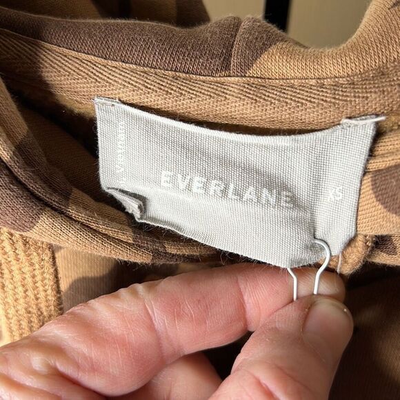 Everlane The ReTrack Hoodie Cocoa Tiger Stripe XS - Picture 5 of 11